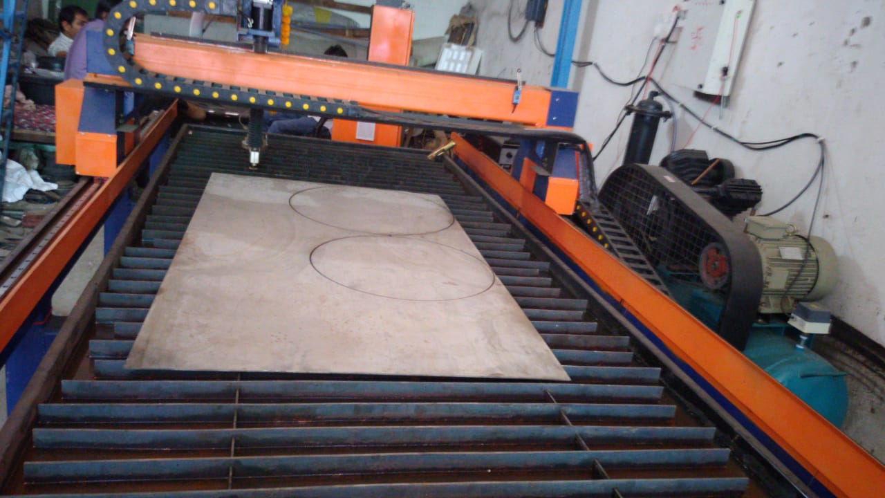 Table Top CNC Plasma Cutting Machine side view