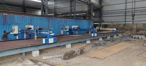 CNC flame cutting operation